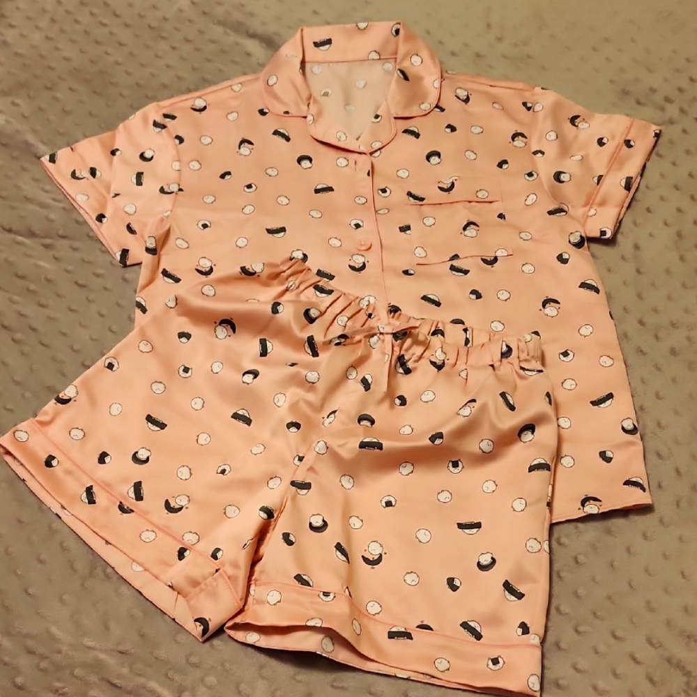 Japanese Silk Sushi Pajama Set For Kids, 9/10